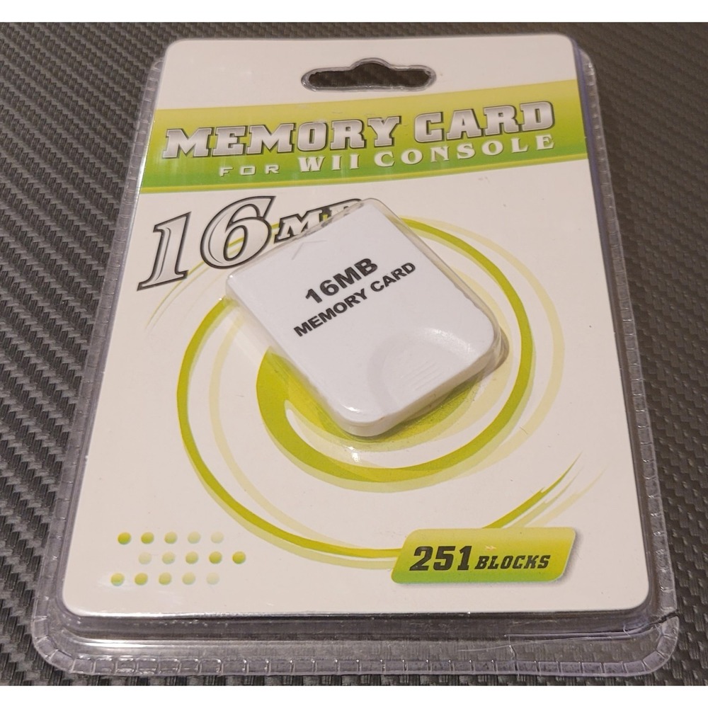 16MB Memory Card for Nintendo Wii White High Speed Easy to Use